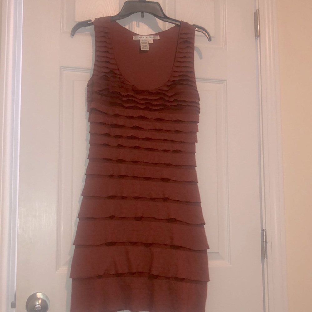 Max Studio burnt orange dress